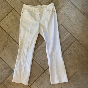 White boot cut jeans by Chico’s